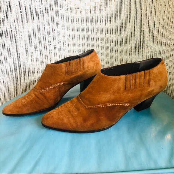 vintage suede western booties Bally - Picture 3 of 11